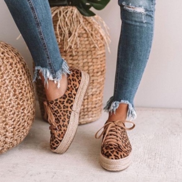 Leopard Espadrille Sneaker - Picture 3 of 3